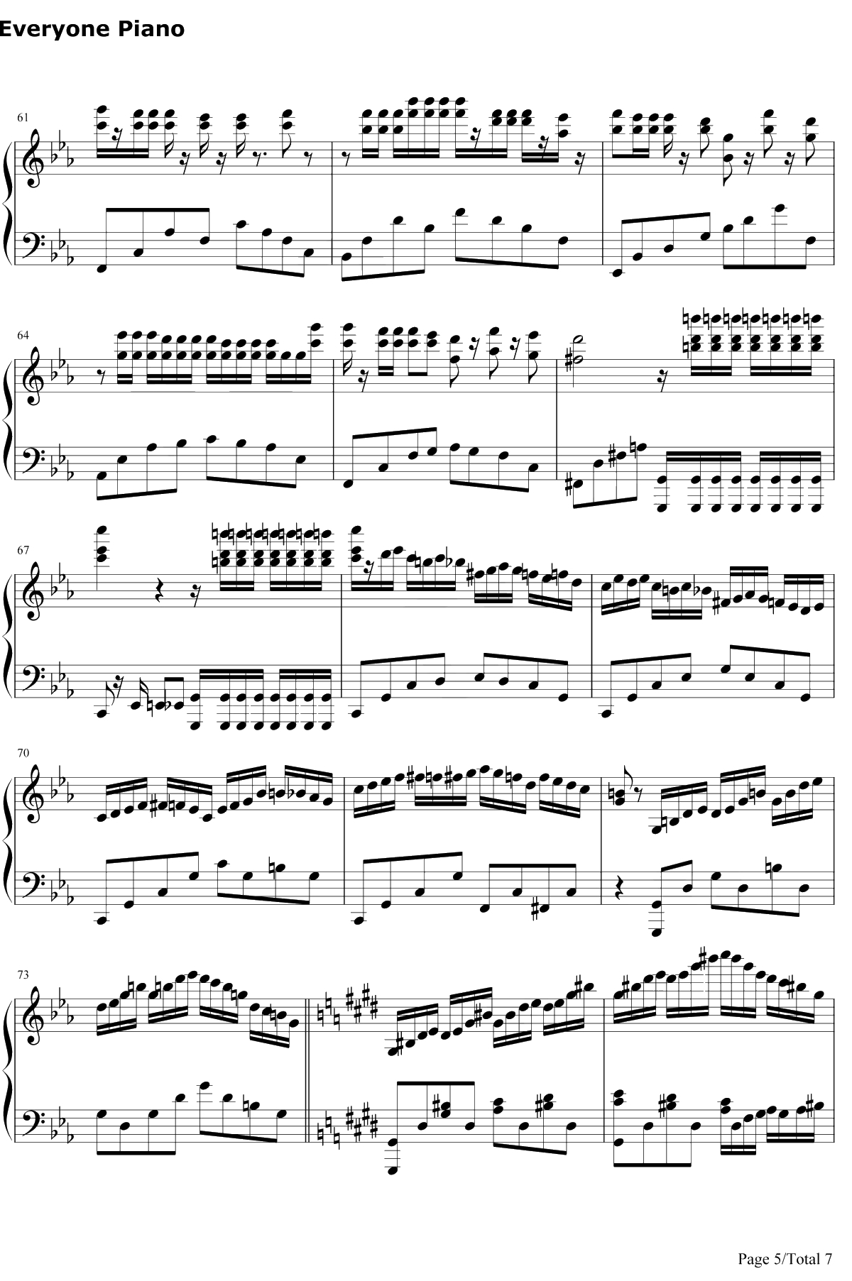 克罗地亚第二号狂想曲钢琴谱-ELLOCZ-克罗地亚第二号狂想曲5