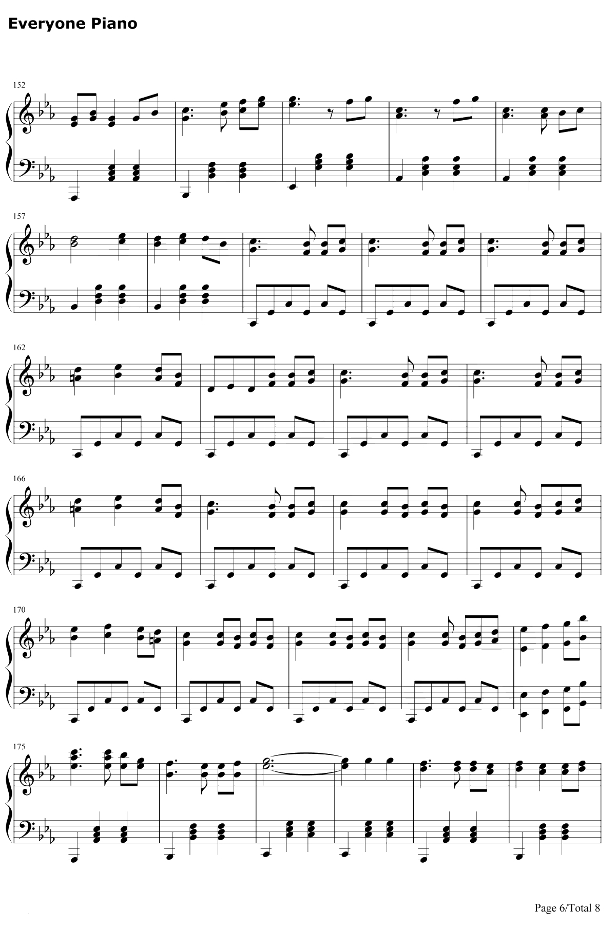 四季折の羽钢琴谱-鏡音リン鏡音レン6