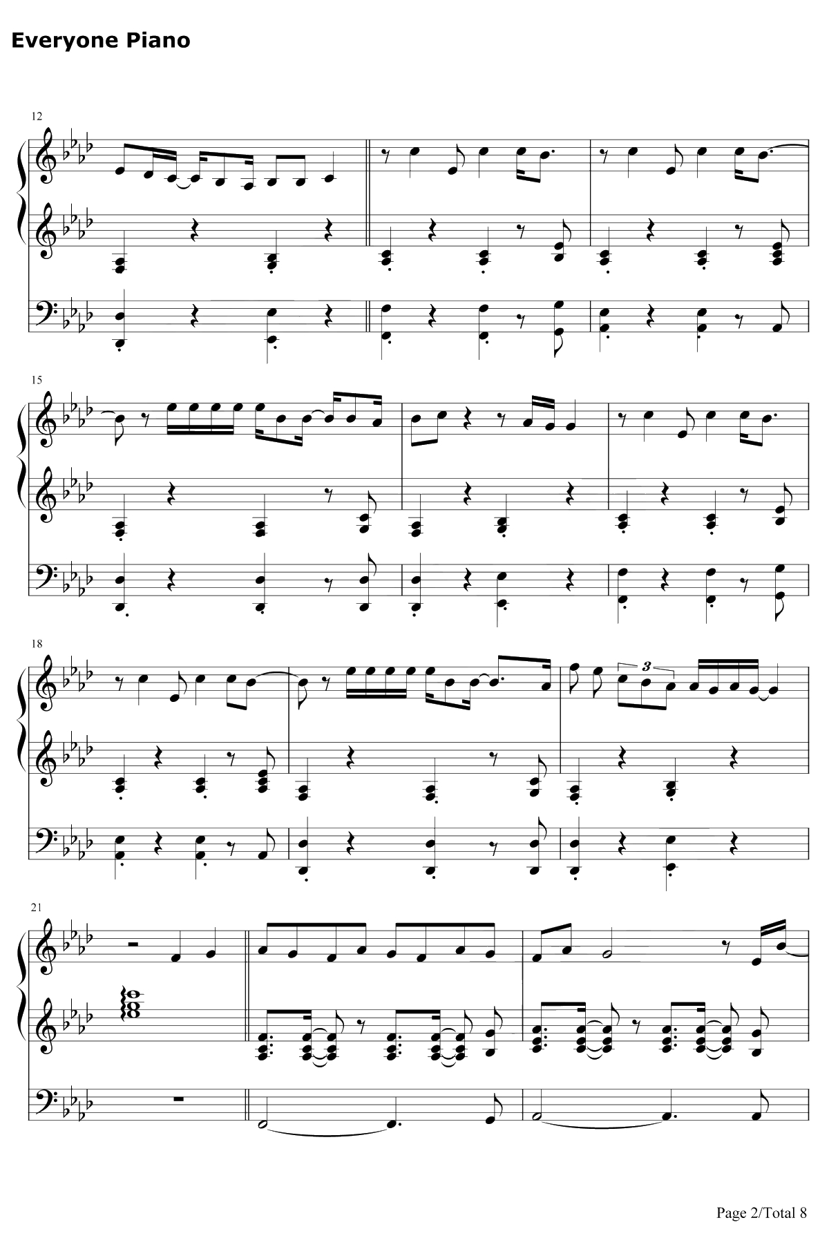 Breathin钢琴谱-ArianaGrande2