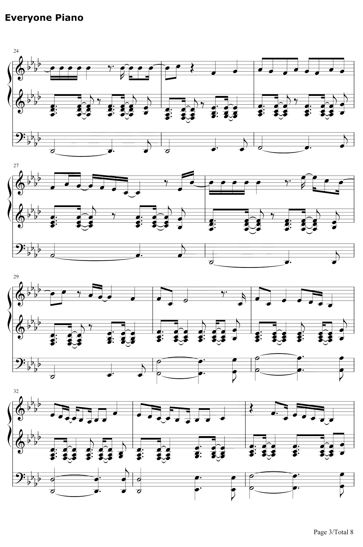 Breathin钢琴谱-ArianaGrande3