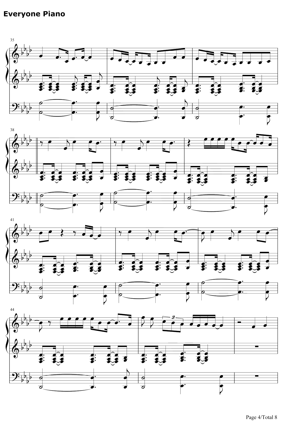 Breathin钢琴谱-ArianaGrande4