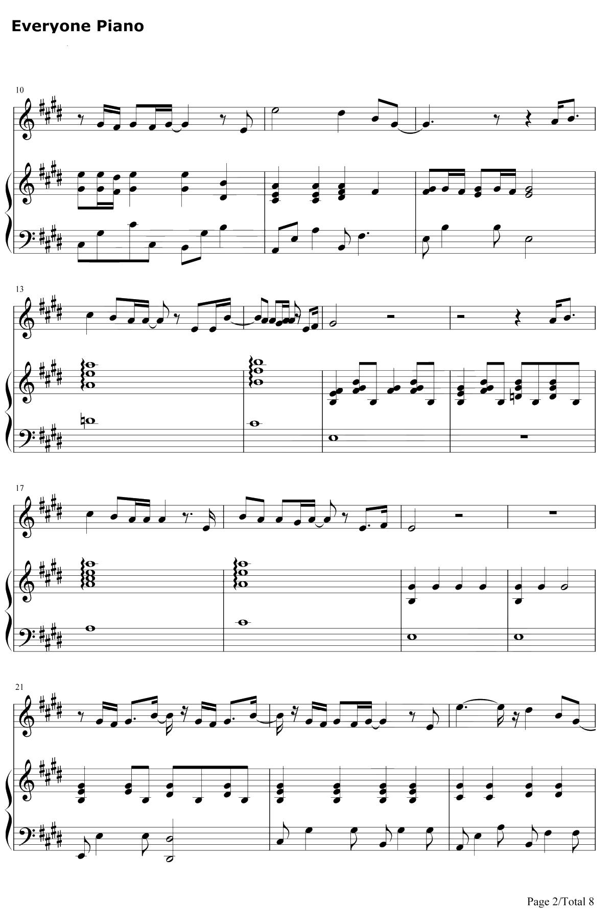 寻人启事钢琴谱-徐佳莹2