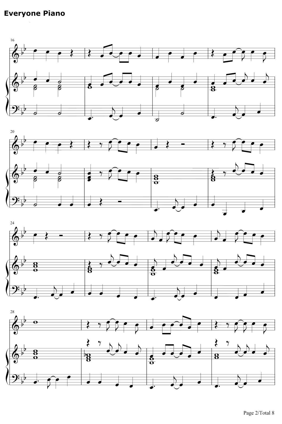 Under the Sea钢琴谱-AlanMenken-小美人鱼主题曲2