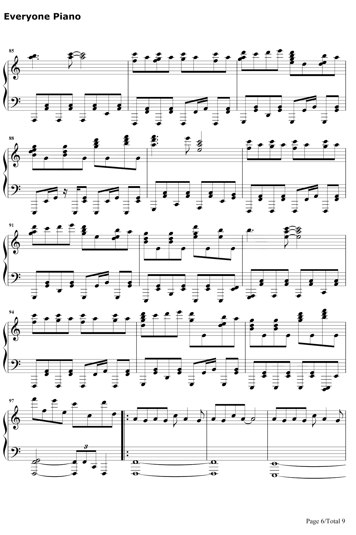 すーぱーぬこわーるど钢琴谱-IA6