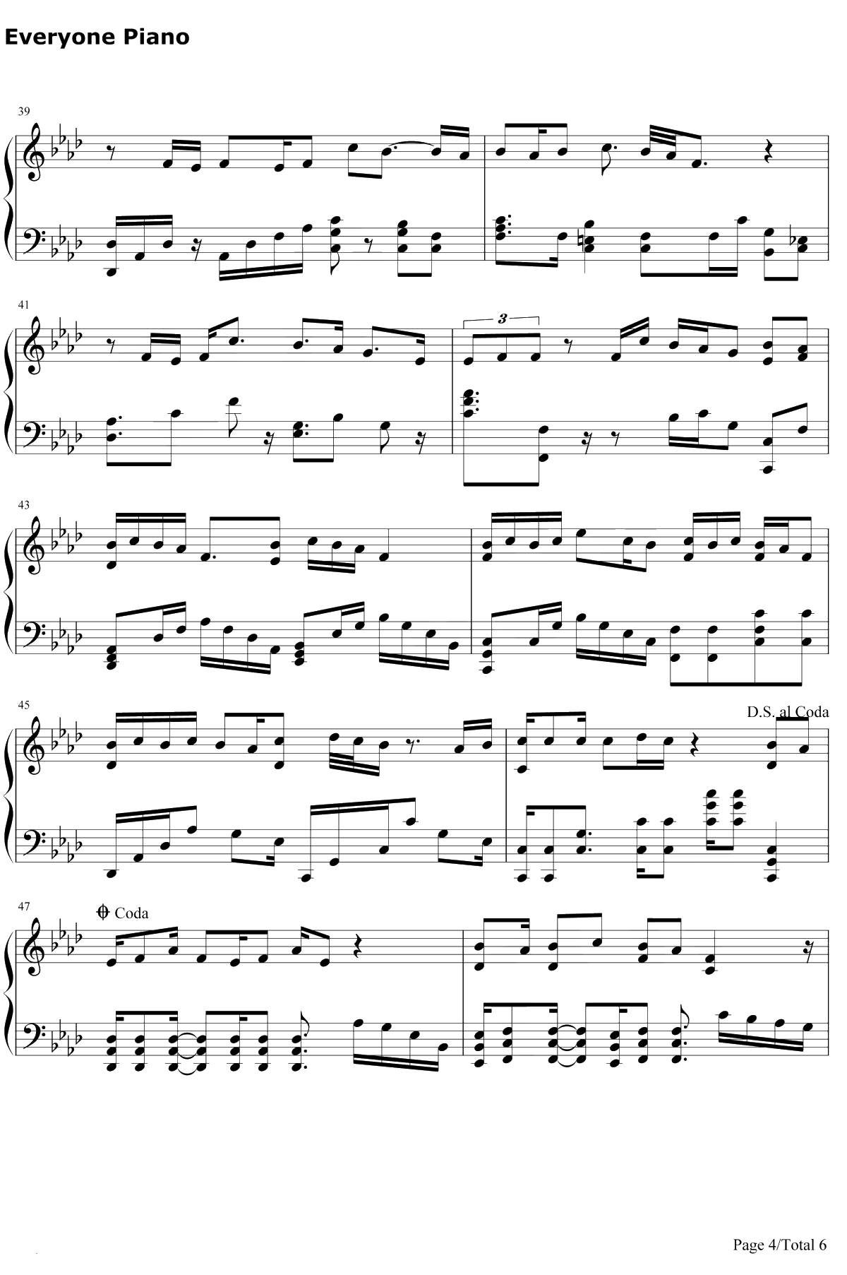 让酒钢琴谱-摩登兄弟刘宇宁-沙海插曲4