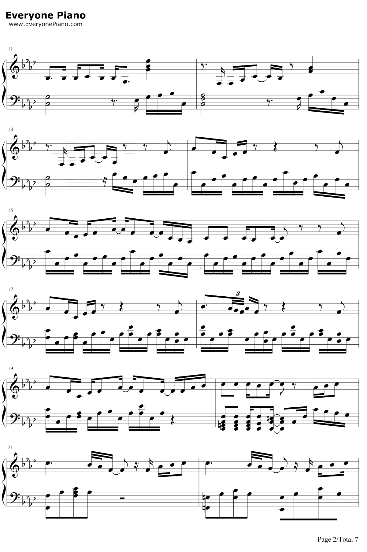 单行的轨道钢琴谱-邓紫棋2