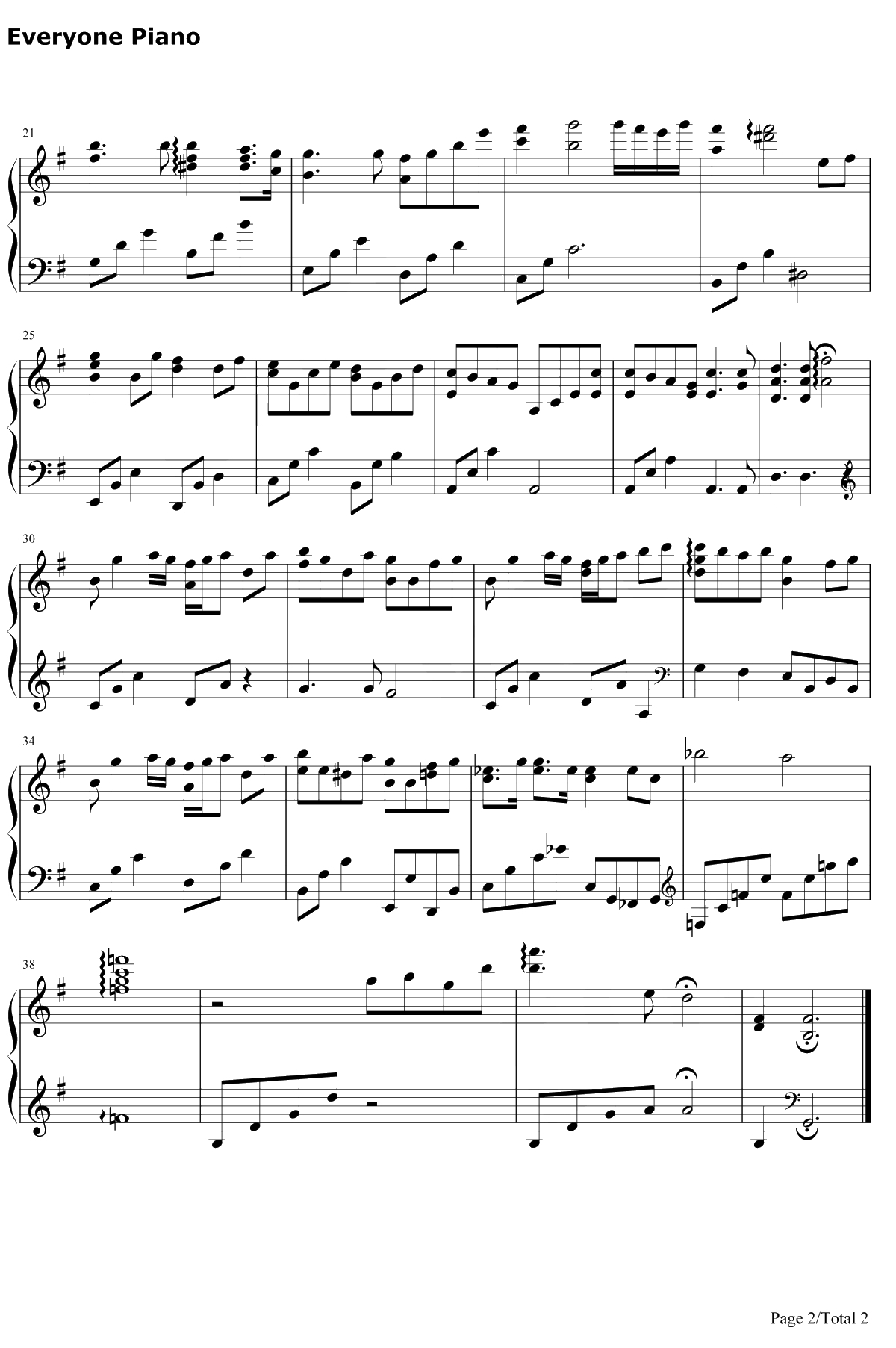 You Are Not Alone钢琴谱-梶浦由记-刀剑神域IIOST2