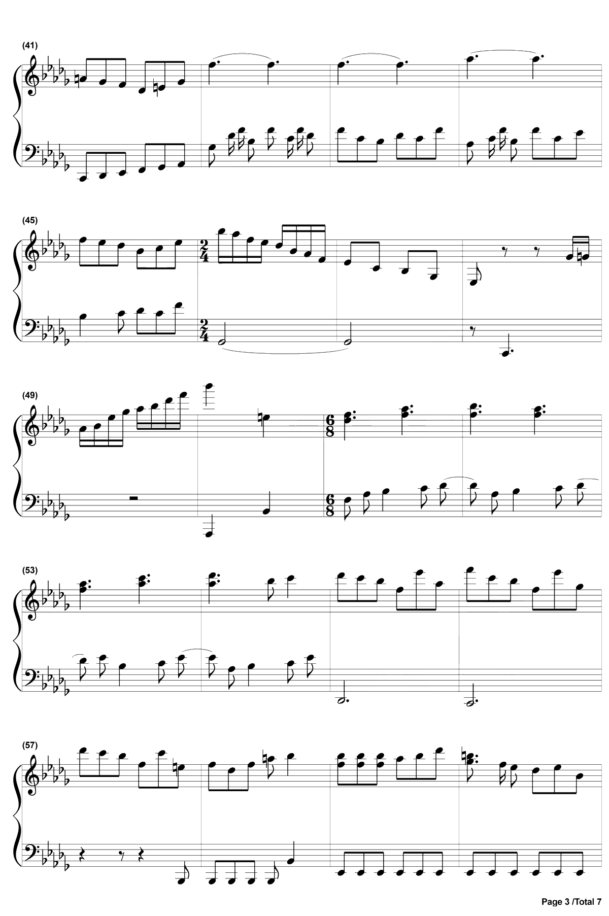 Greenery Rain钢琴谱-KASHIWADaisuke-《言叶之庭》OST-EOP曲3