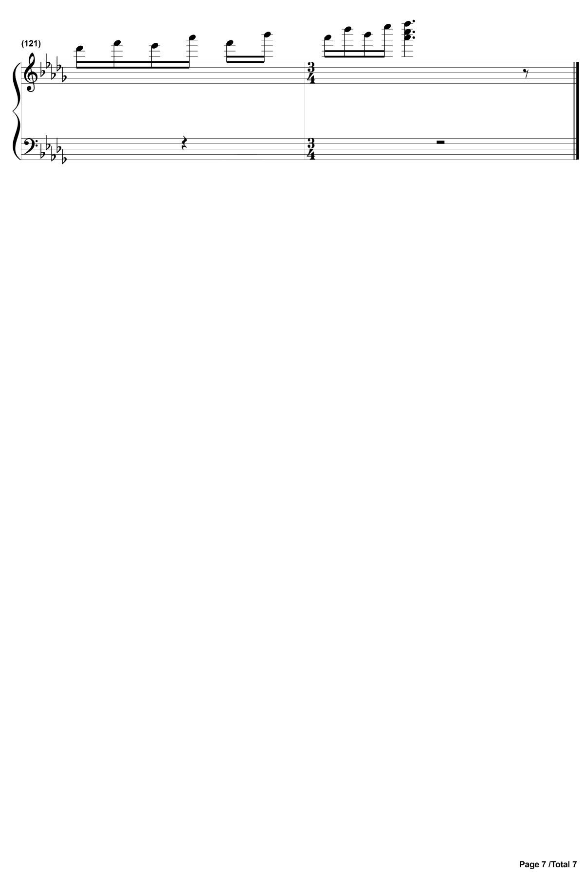 Greenery Rain钢琴谱-KASHIWADaisuke-《言叶之庭》OST-EOP曲7