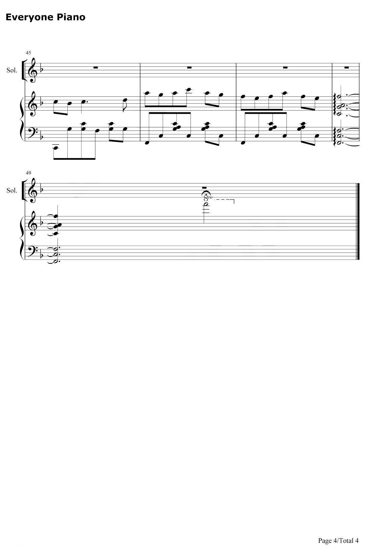 Cerf钢琴谱-BrunoCoulais-volant-风筝-放牛班的春天插曲4