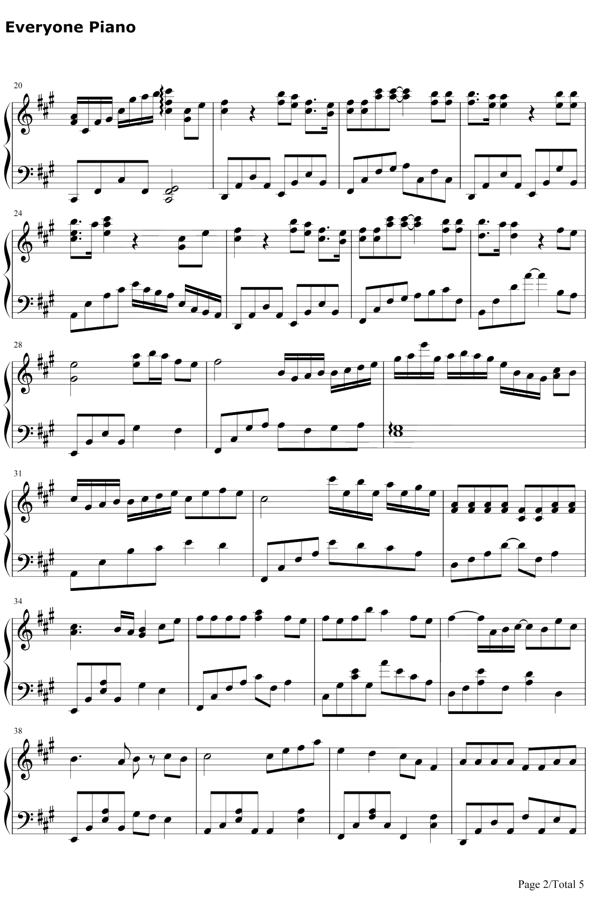 一番绮丽な私を钢琴谱-中岛美嘉-自恋刑警OST2