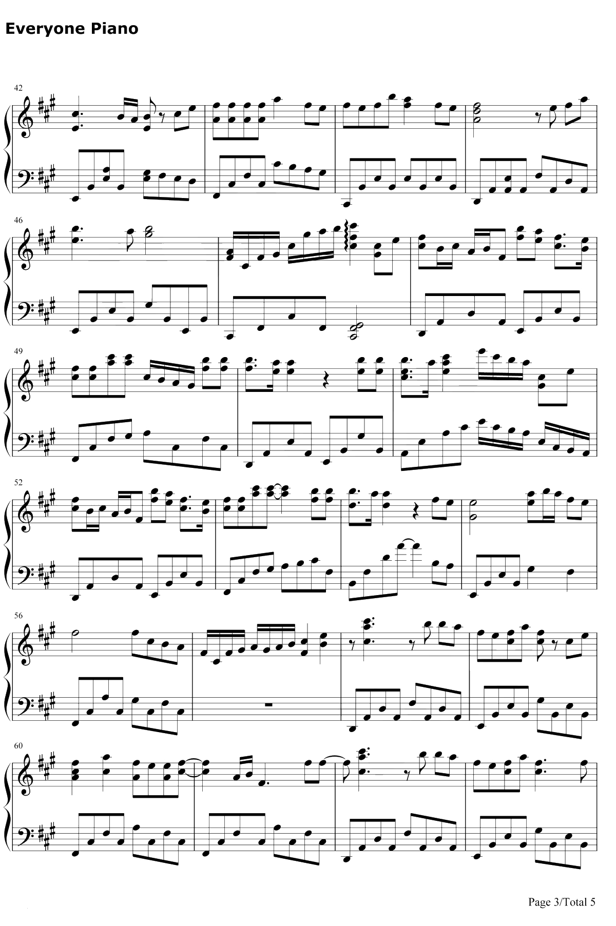 一番绮丽な私を钢琴谱-中岛美嘉-自恋刑警OST3