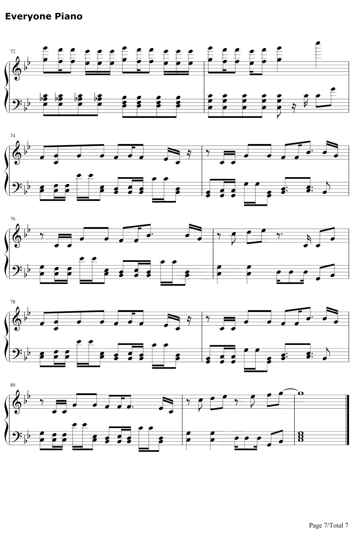 Blood Sweat &Tears钢琴谱-防弹少年团7