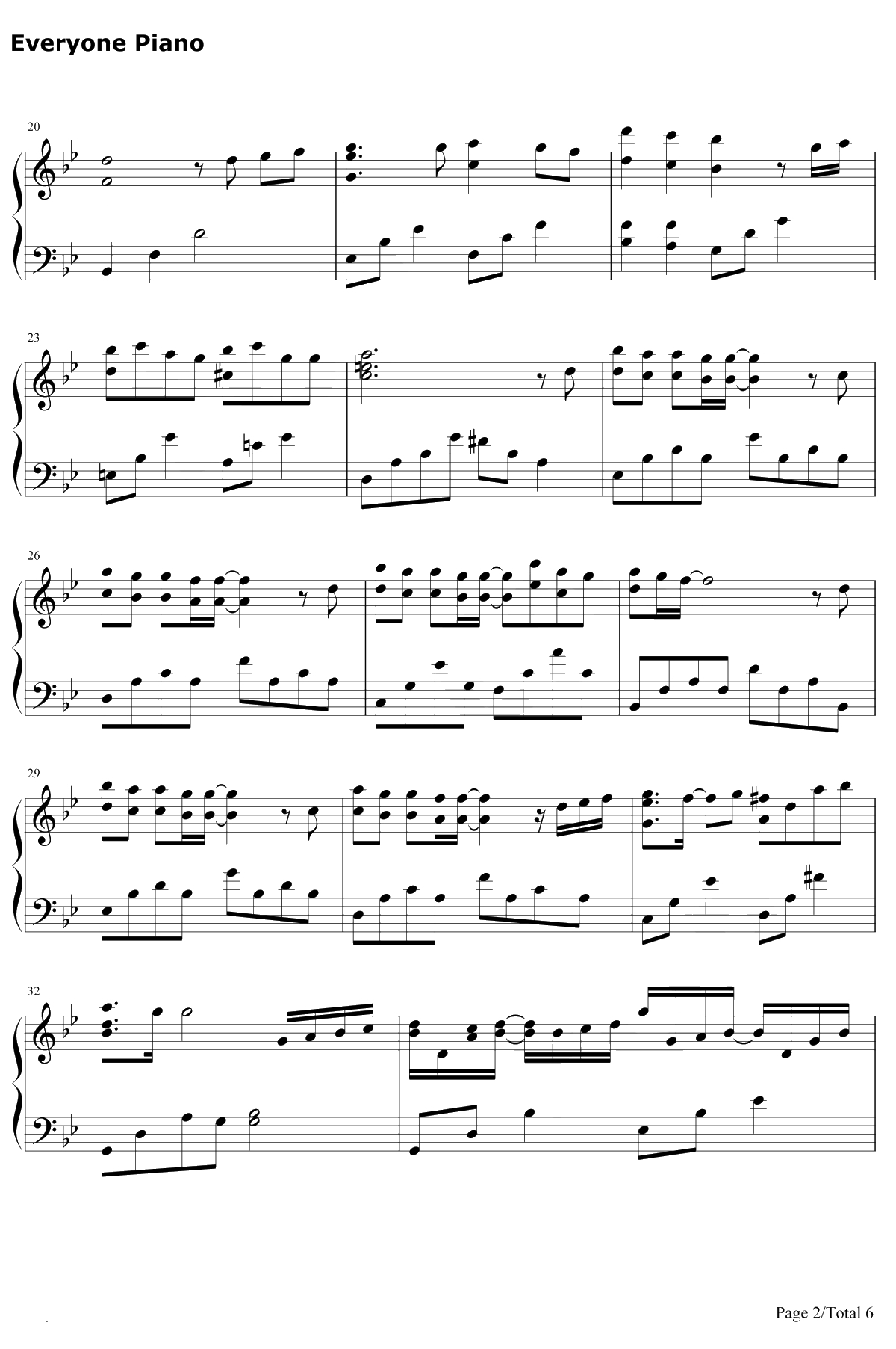 信笺钢琴谱-西村由纪江2