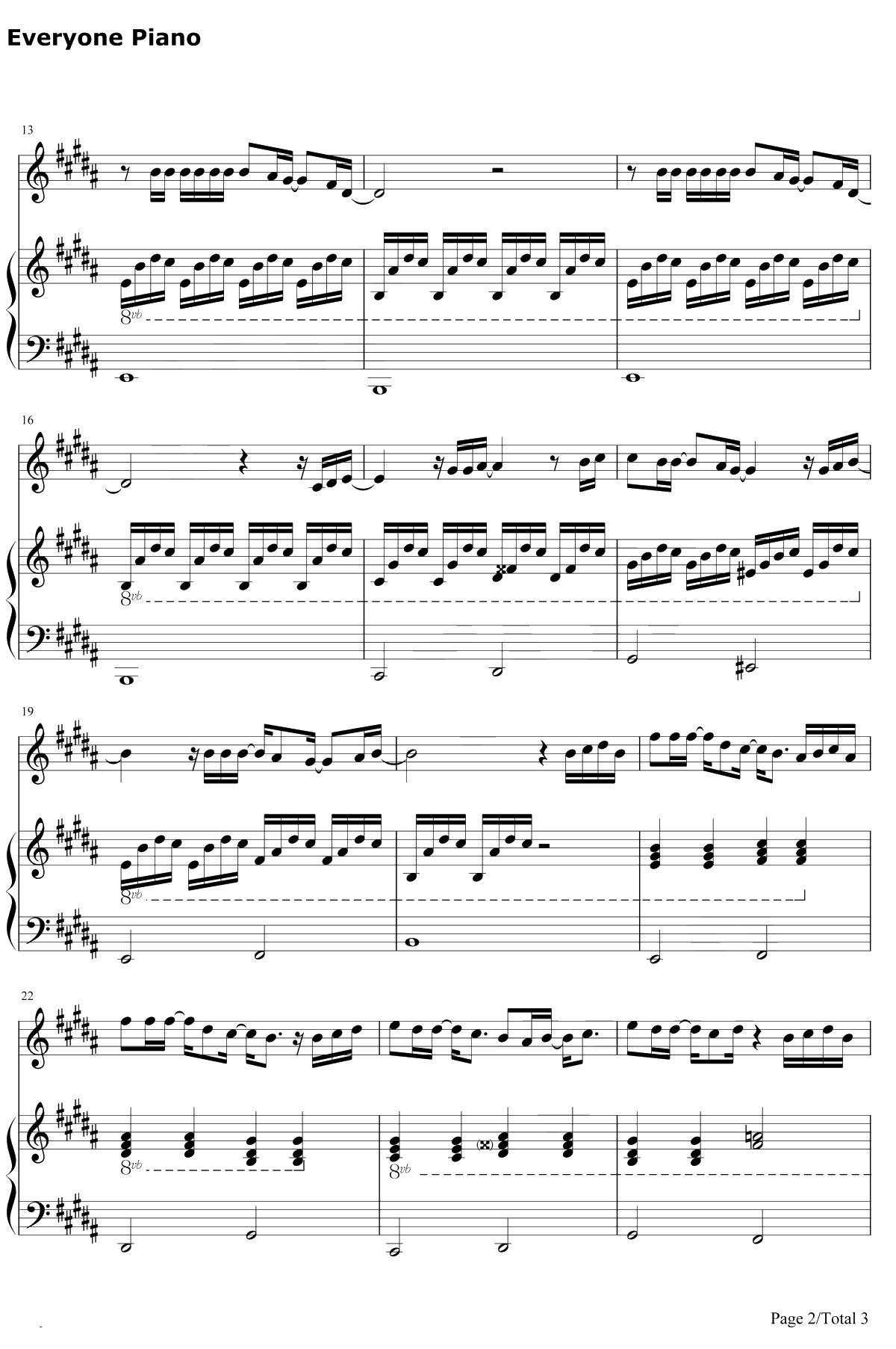 一个人去巴黎钢琴谱-董又霖-怎么变成一个人去巴黎-抖音歌曲-弹唱版2