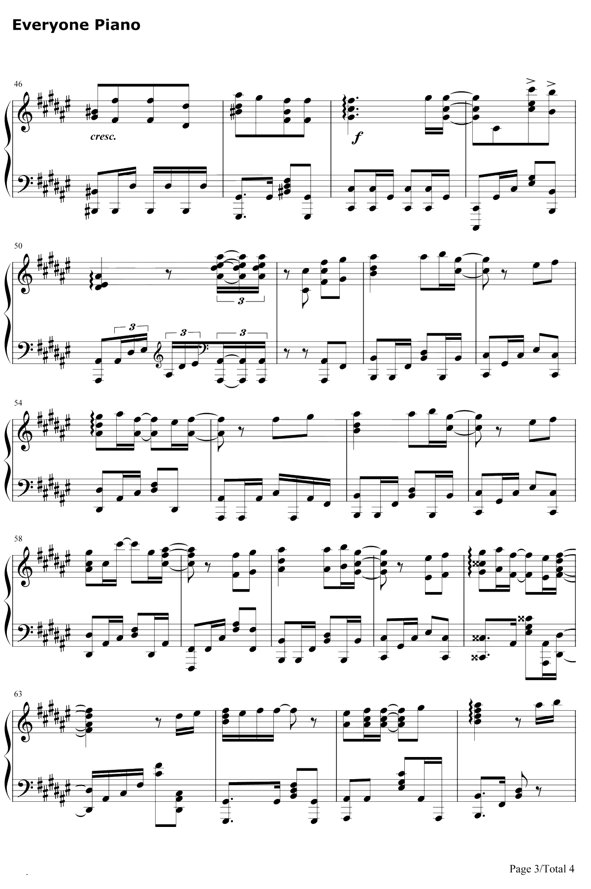 夏色恋花火钢琴谱-藤田茜-情色漫画老师第8话ED3