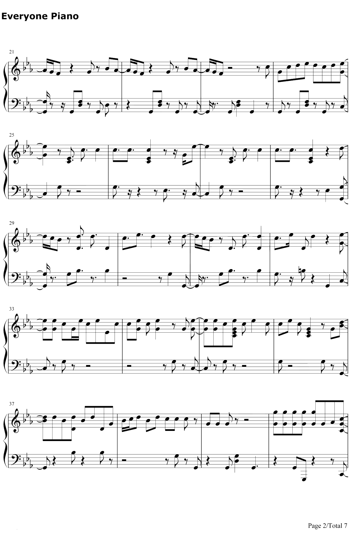 Airplanept.2钢琴谱--防弹少年团2