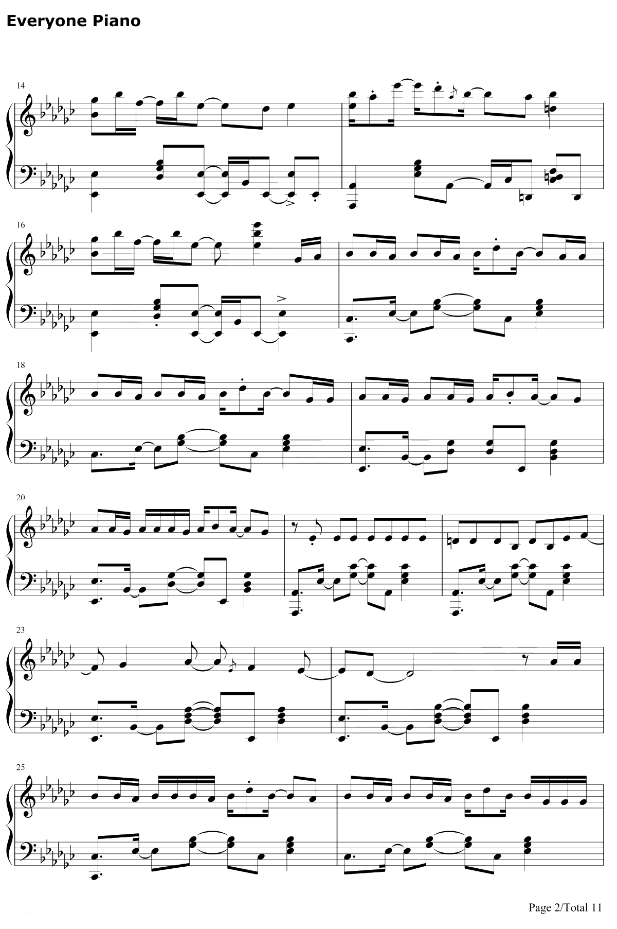 ドラマツルギー钢琴谱-初音未来-拟剧论2