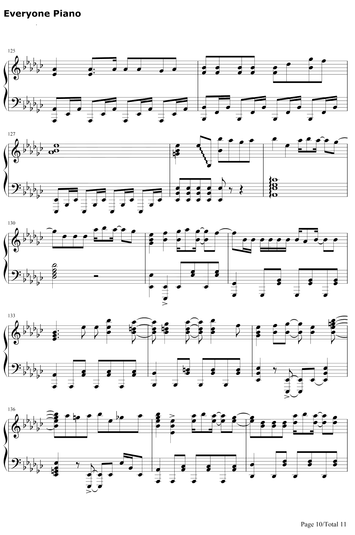 ドラマツルギー钢琴谱-初音未来-拟剧论10