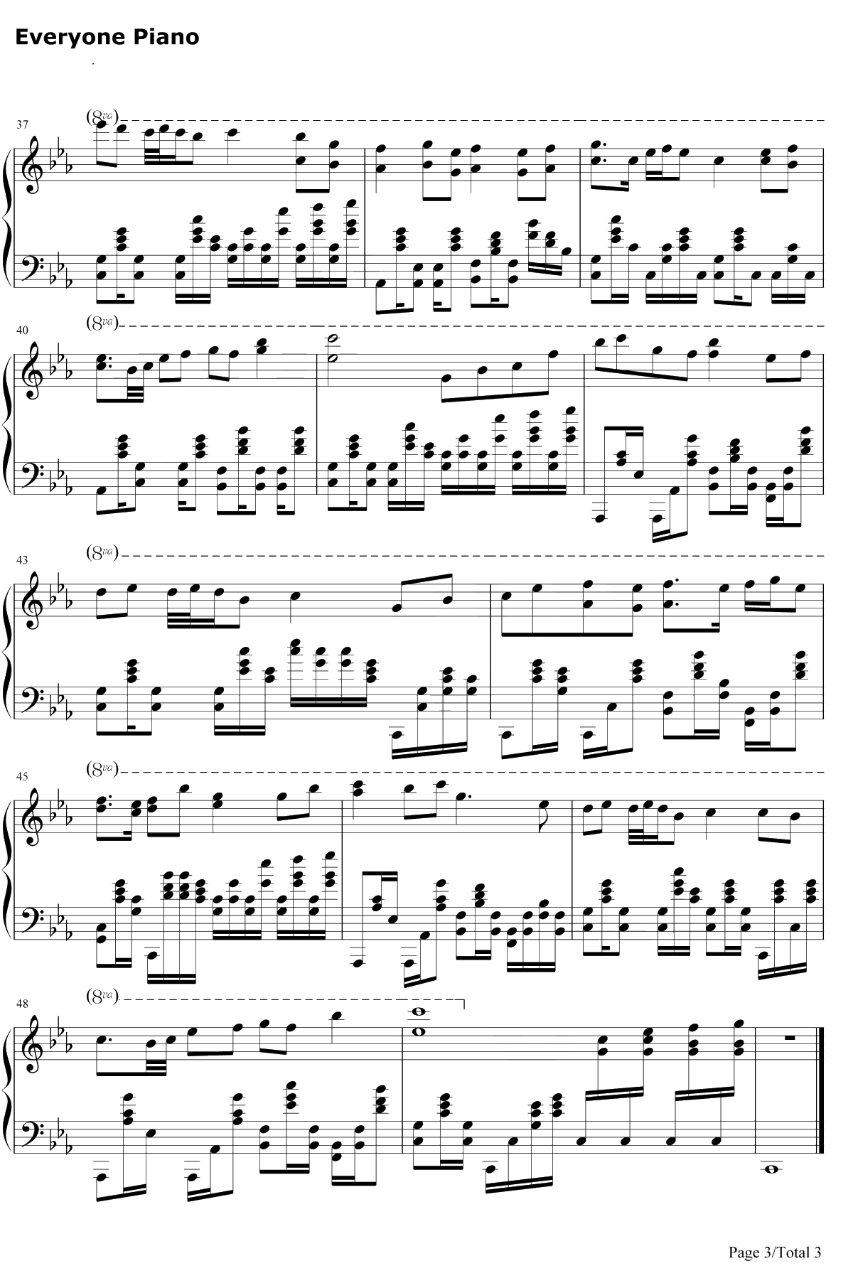 宴钢琴谱-玖原イヅナ-东方幻响曲3