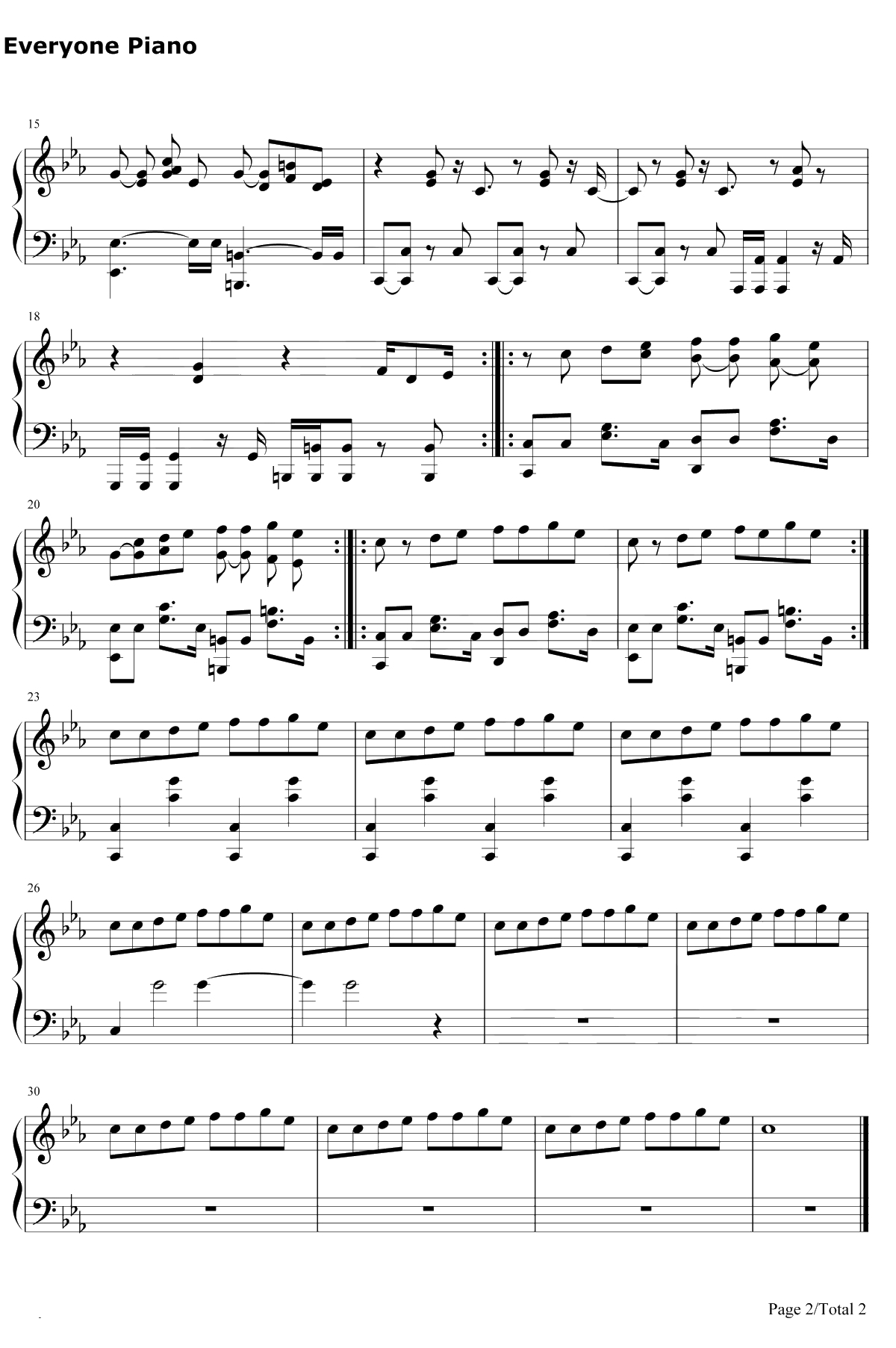 For the Damaged Coda钢琴谱-BlondeRedhead-瑞克和莫蒂插曲2