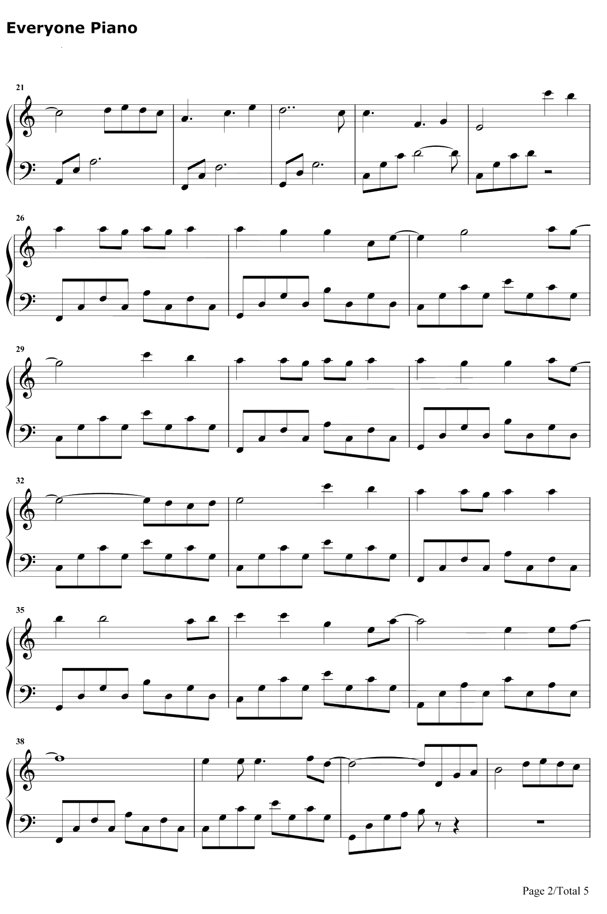 What Are Words钢琴谱-ChrisMedina-原版2