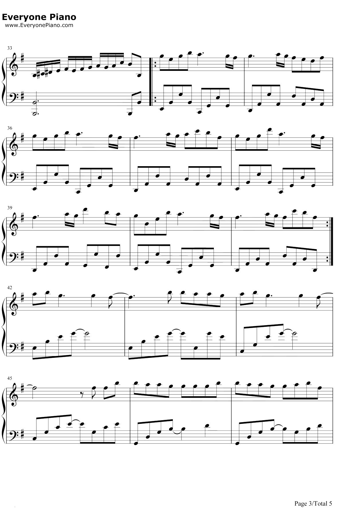 Next To You钢琴谱-KenArai-完整版3