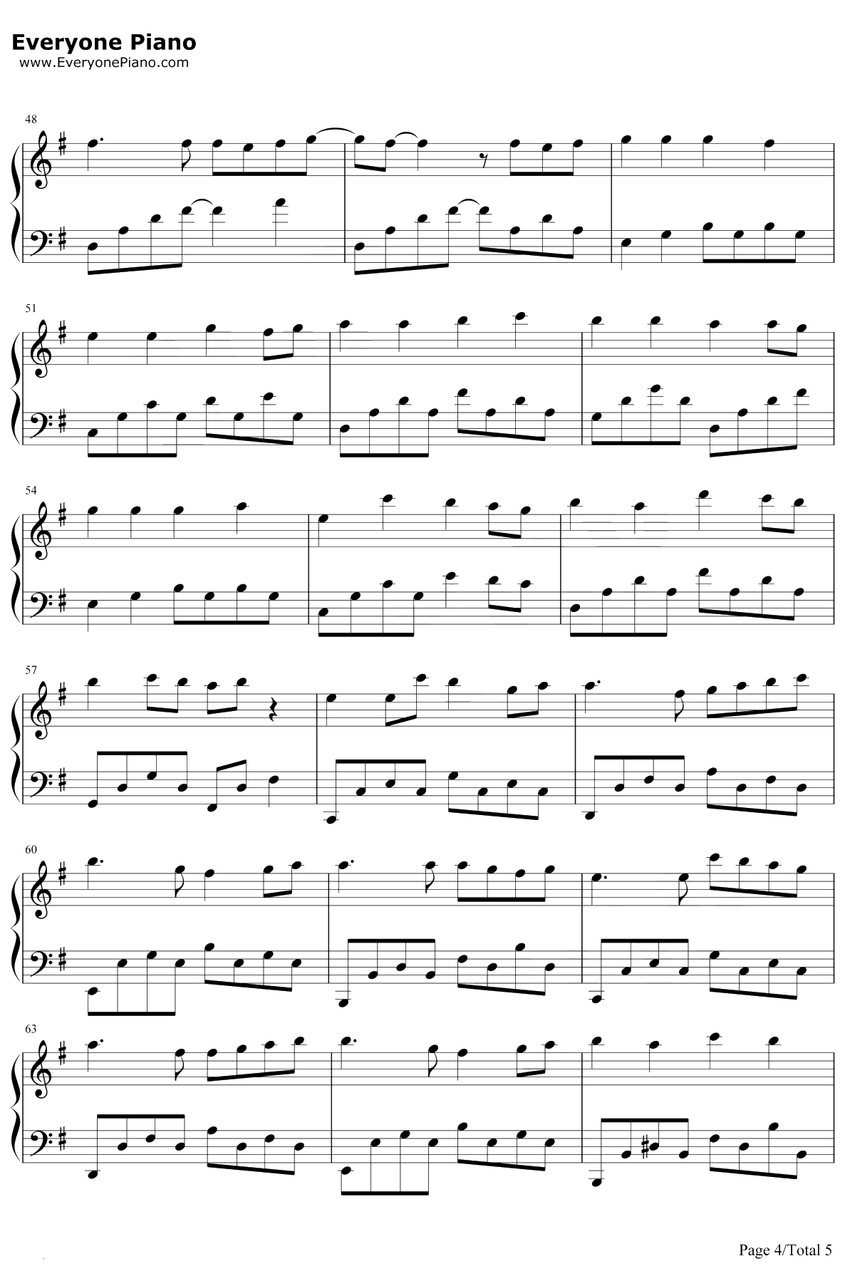 Next To You钢琴谱-KenArai-完整版4