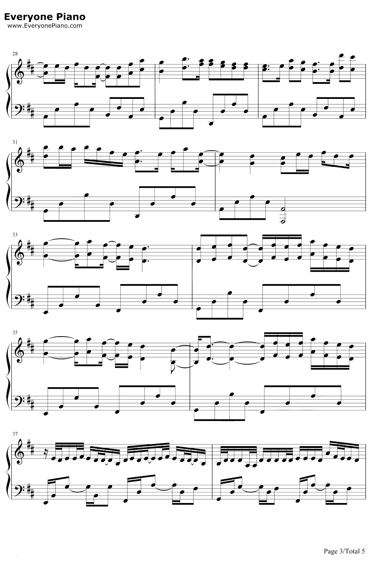 一百万个可能钢琴谱-ChristineWelch-华丽版3