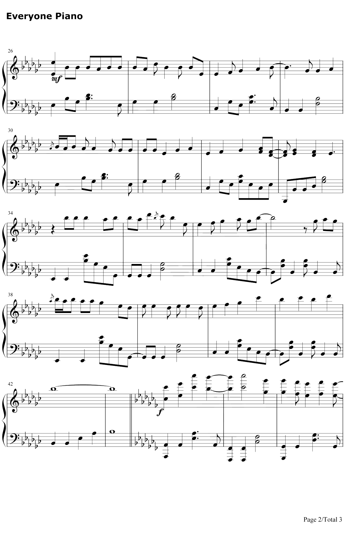 Prayer X钢琴谱-KingGnu-BANANAFISHED2