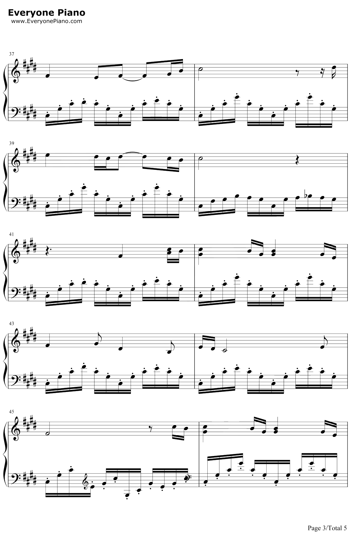 痴颜钢琴谱-麦振鸿-花千骨插曲3