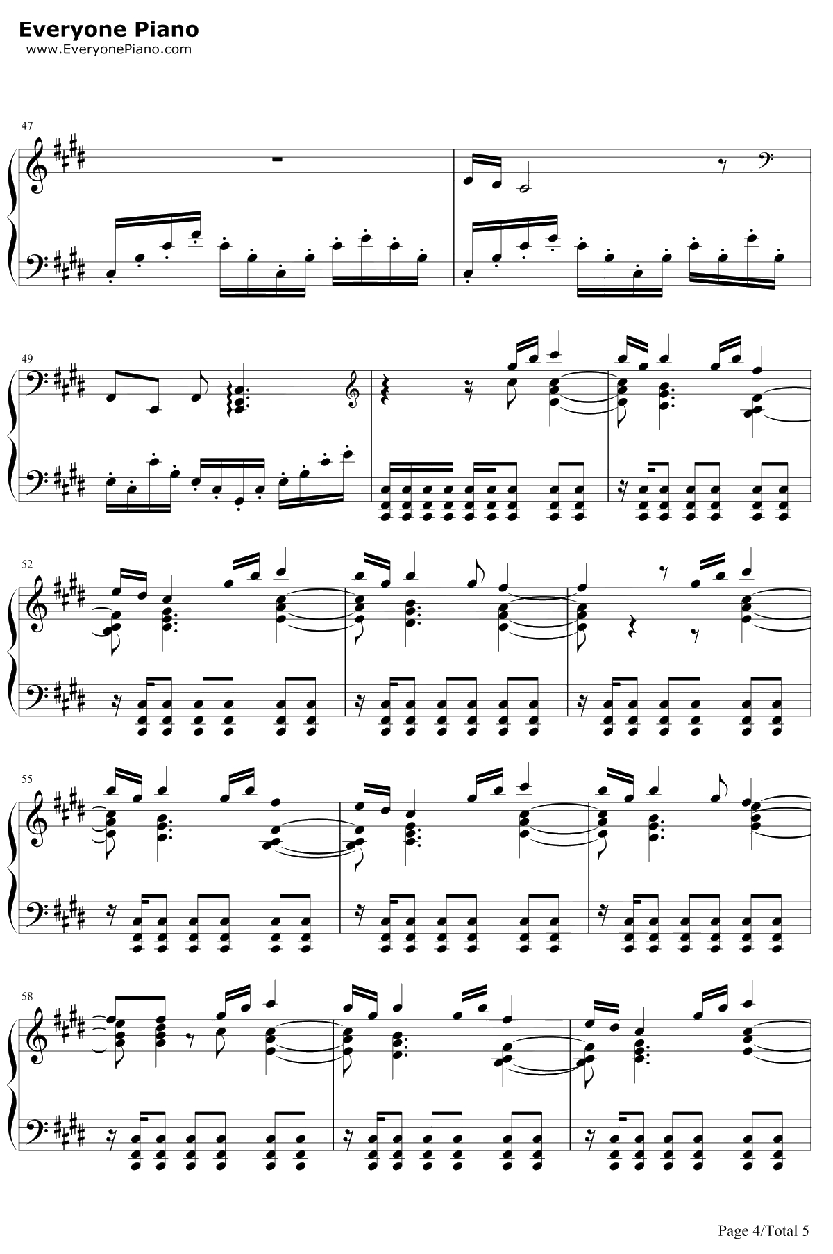 痴颜钢琴谱-麦振鸿-花千骨插曲4