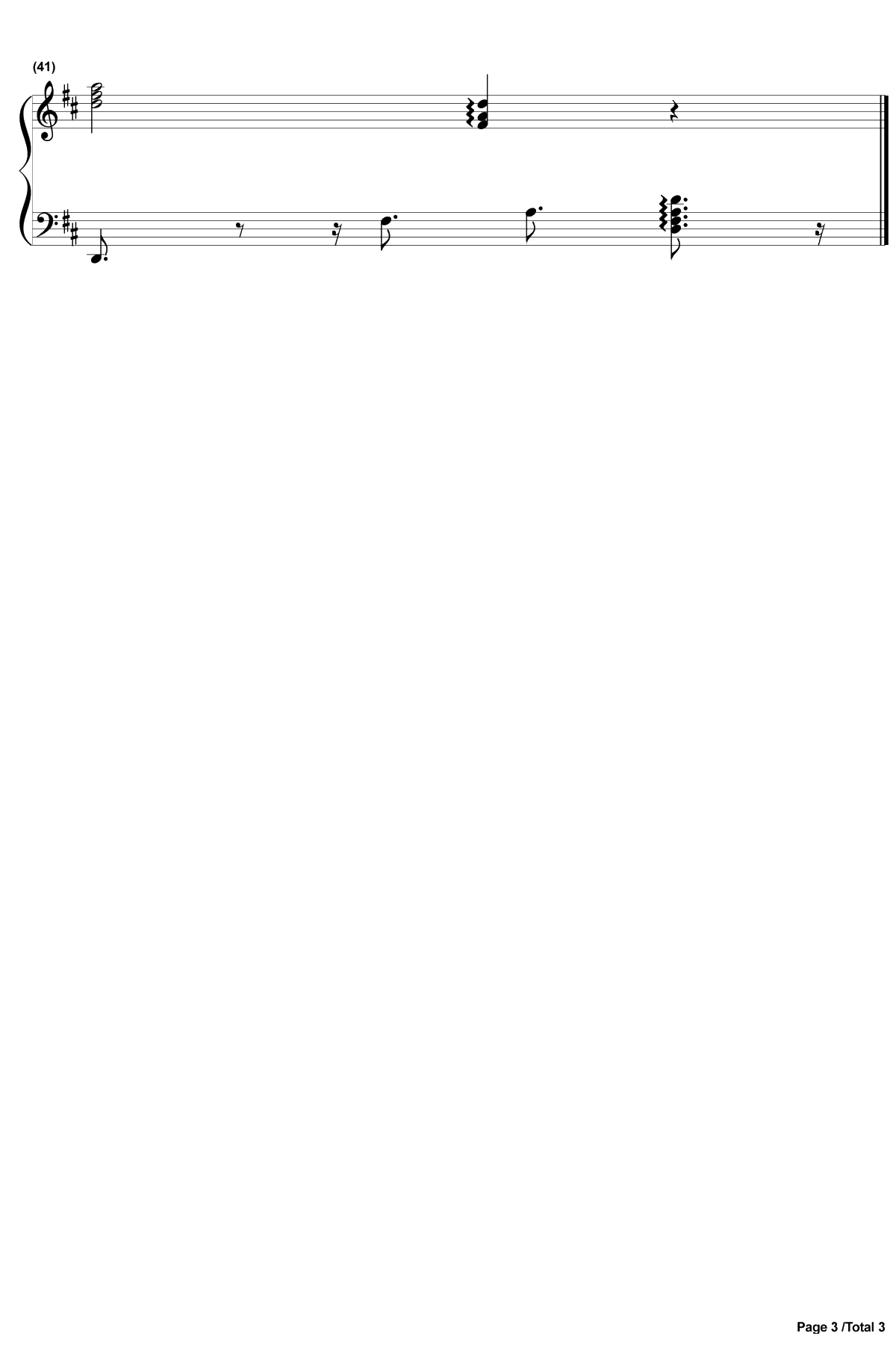 突然好想你钢琴谱-五月天-伴奏谱3