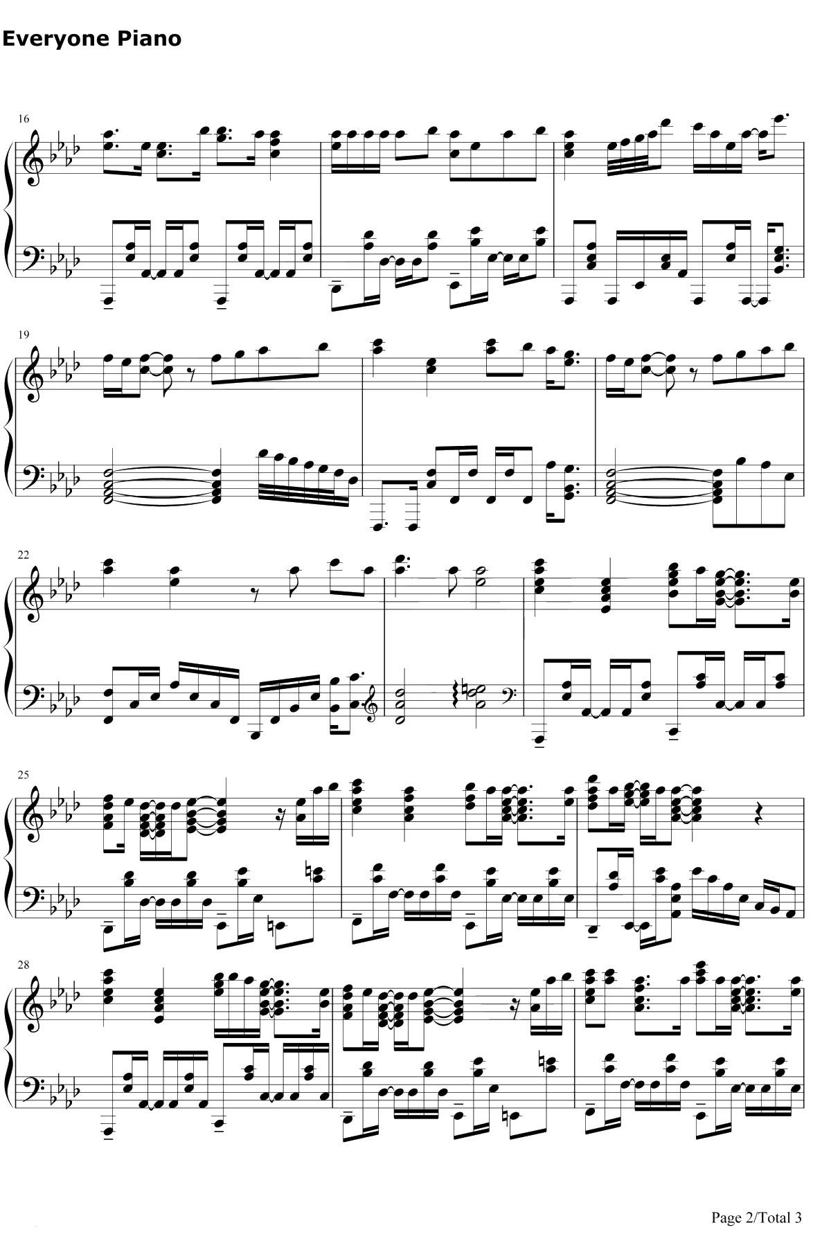 最悪な日でもあなたが好き钢琴谱-芹泽优-异世界魔王与召唤少女的奴隶魔术ED2