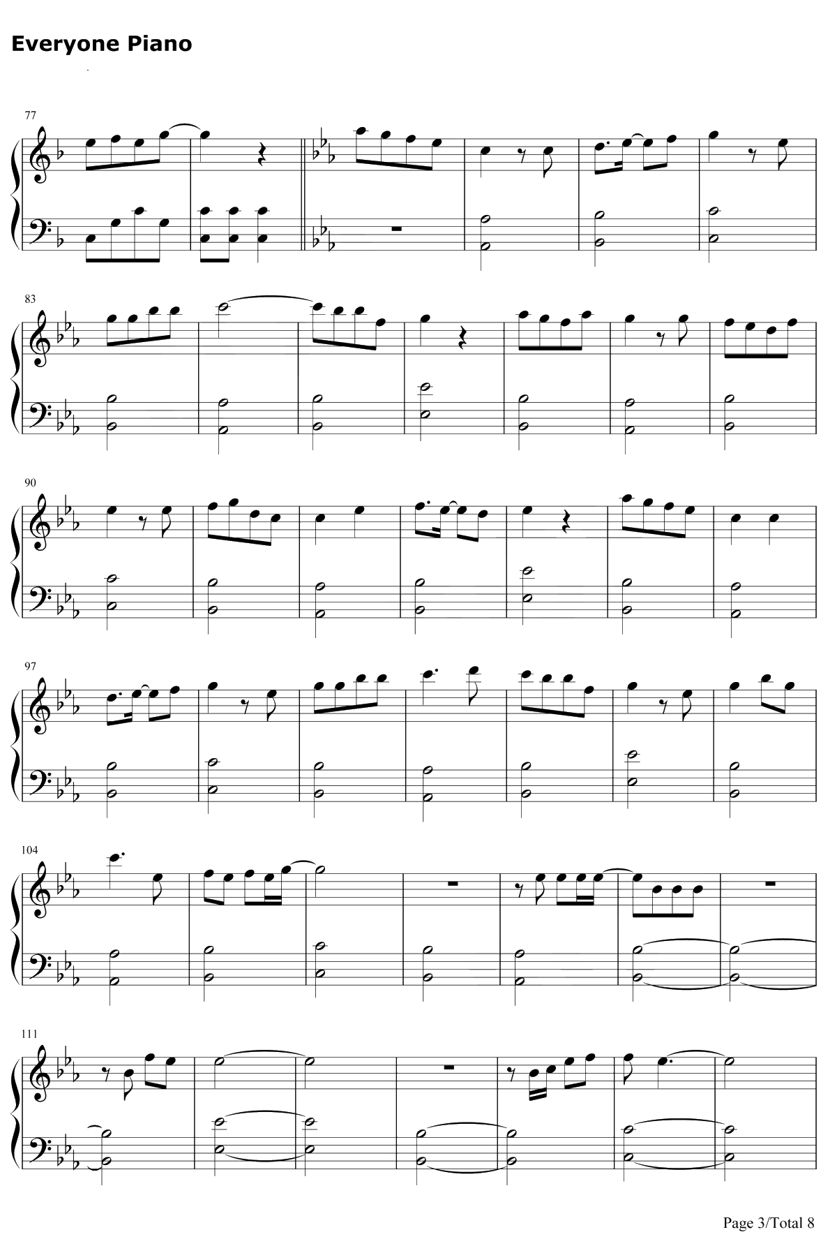 Bedtime Story钢琴谱-西野加奈-三次元女友主题曲3