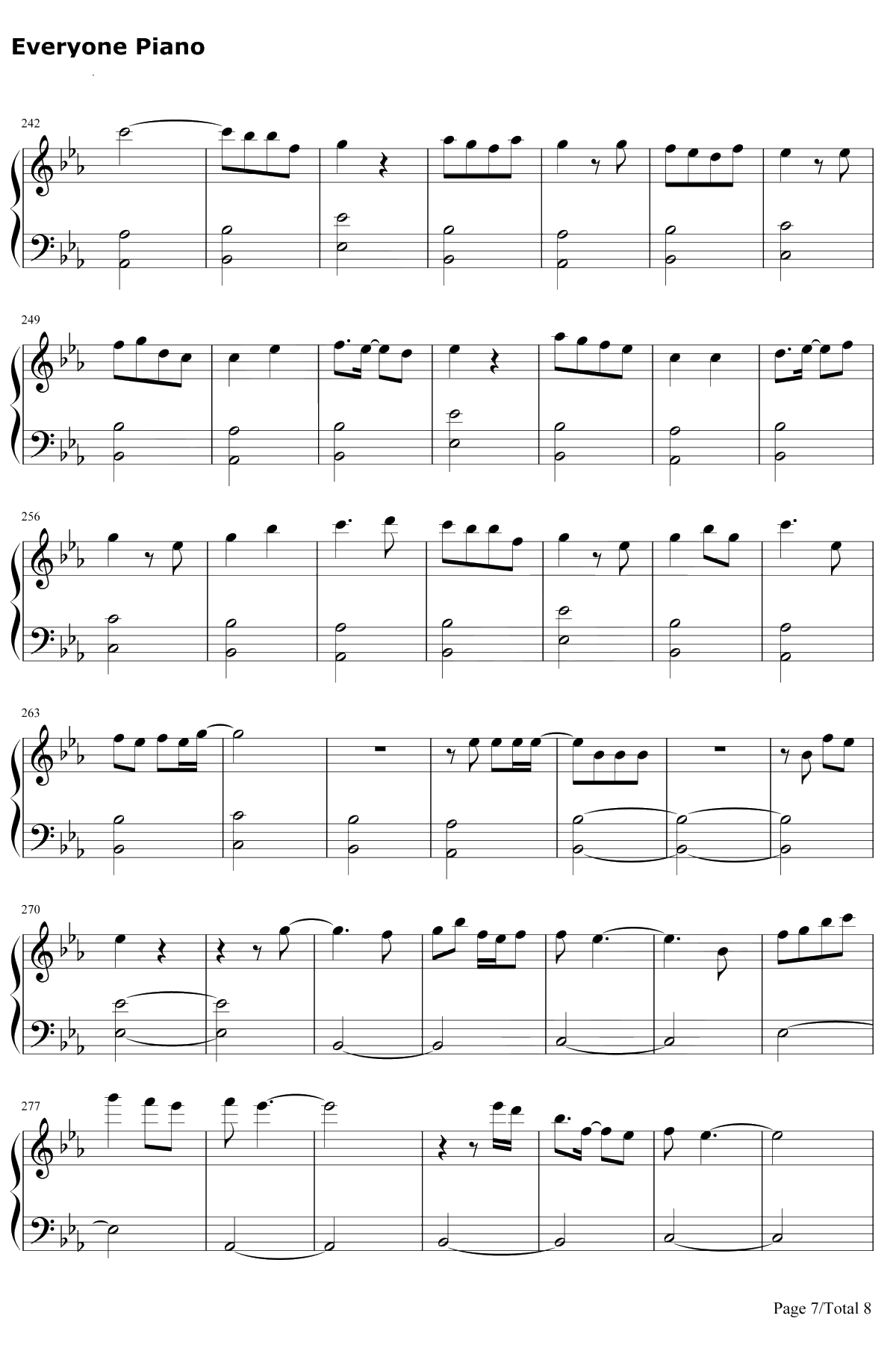 Bedtime Story钢琴谱-西野加奈-三次元女友主题曲7