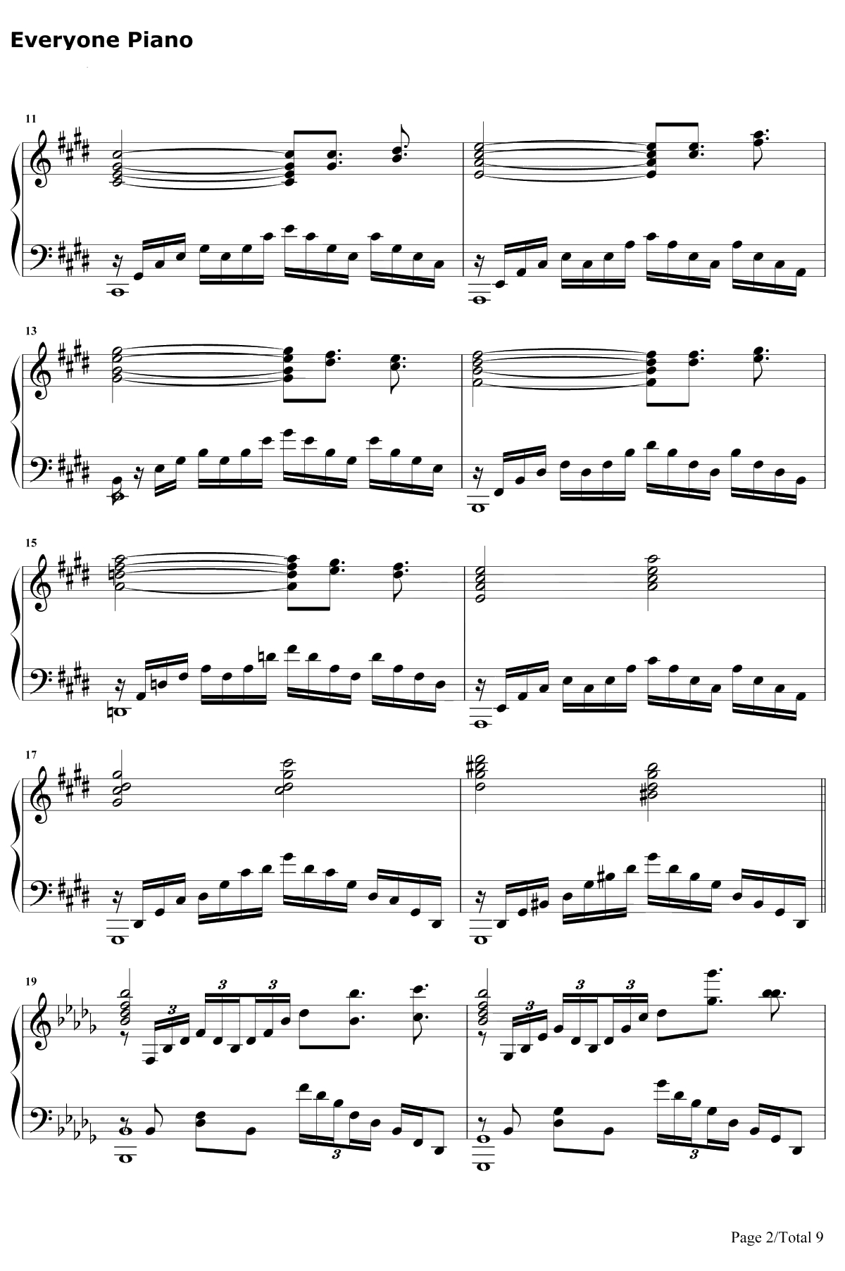 Swordland钢琴谱-梶浦由记-刀剑神域插曲2