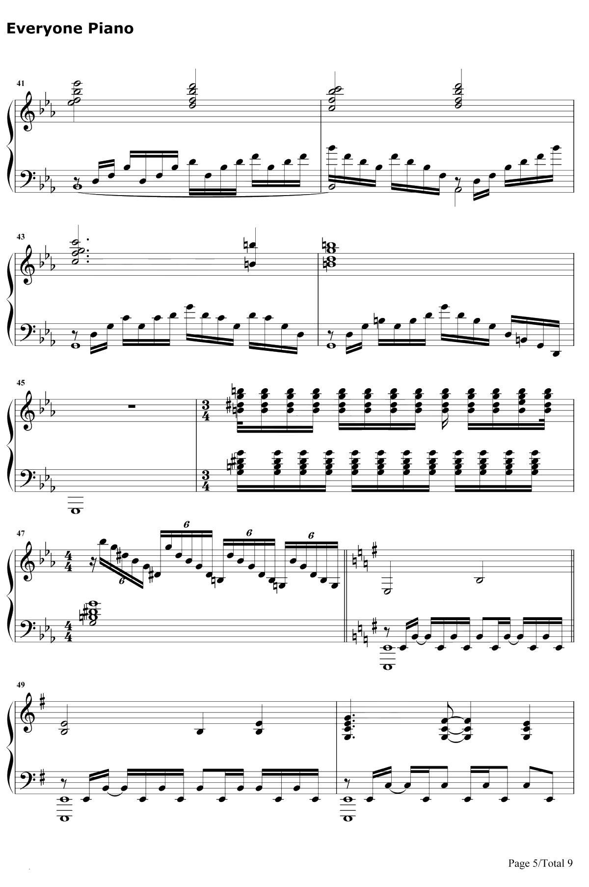 Swordland钢琴谱-梶浦由记-刀剑神域插曲5