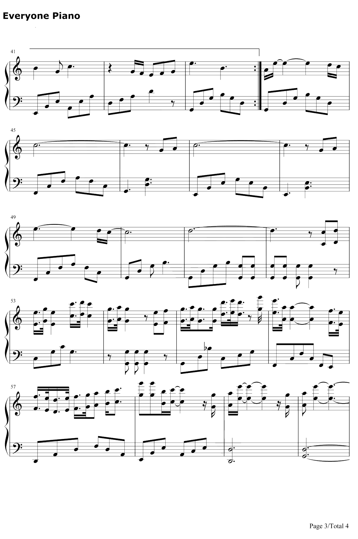 贫穷或富有钢琴谱-李荣浩-令人一听上瘾的曲风3