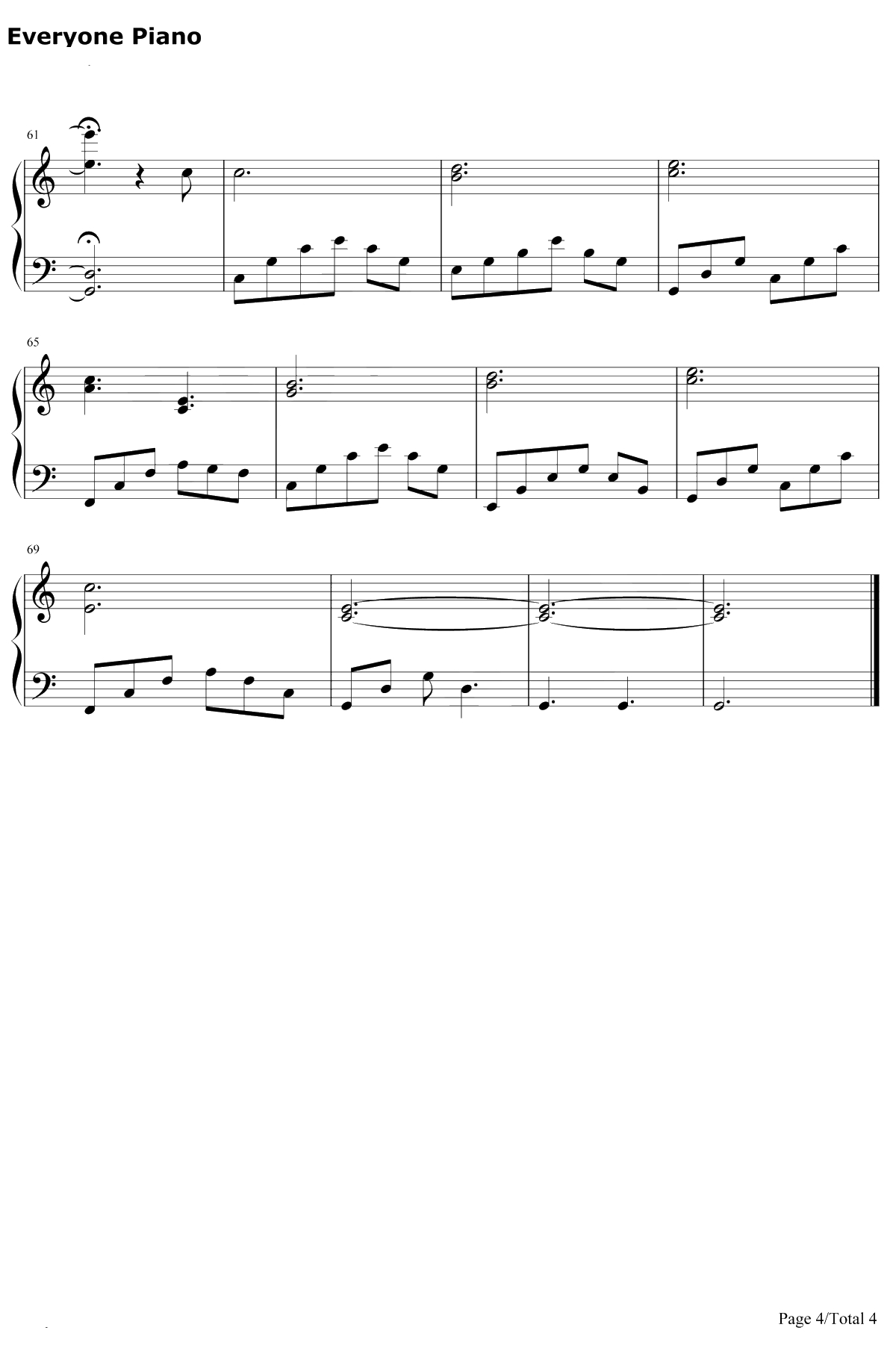 贫穷或富有钢琴谱-李荣浩-令人一听上瘾的曲风4