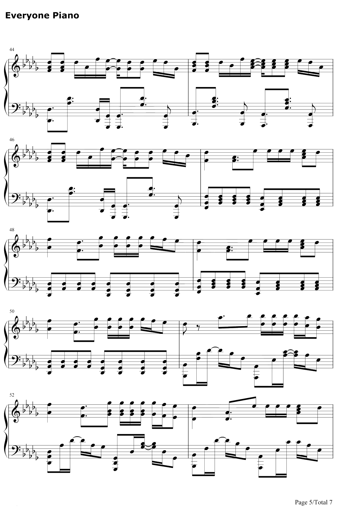 Good Life钢琴谱-G-EazyKehlani-速度与激情8插曲5