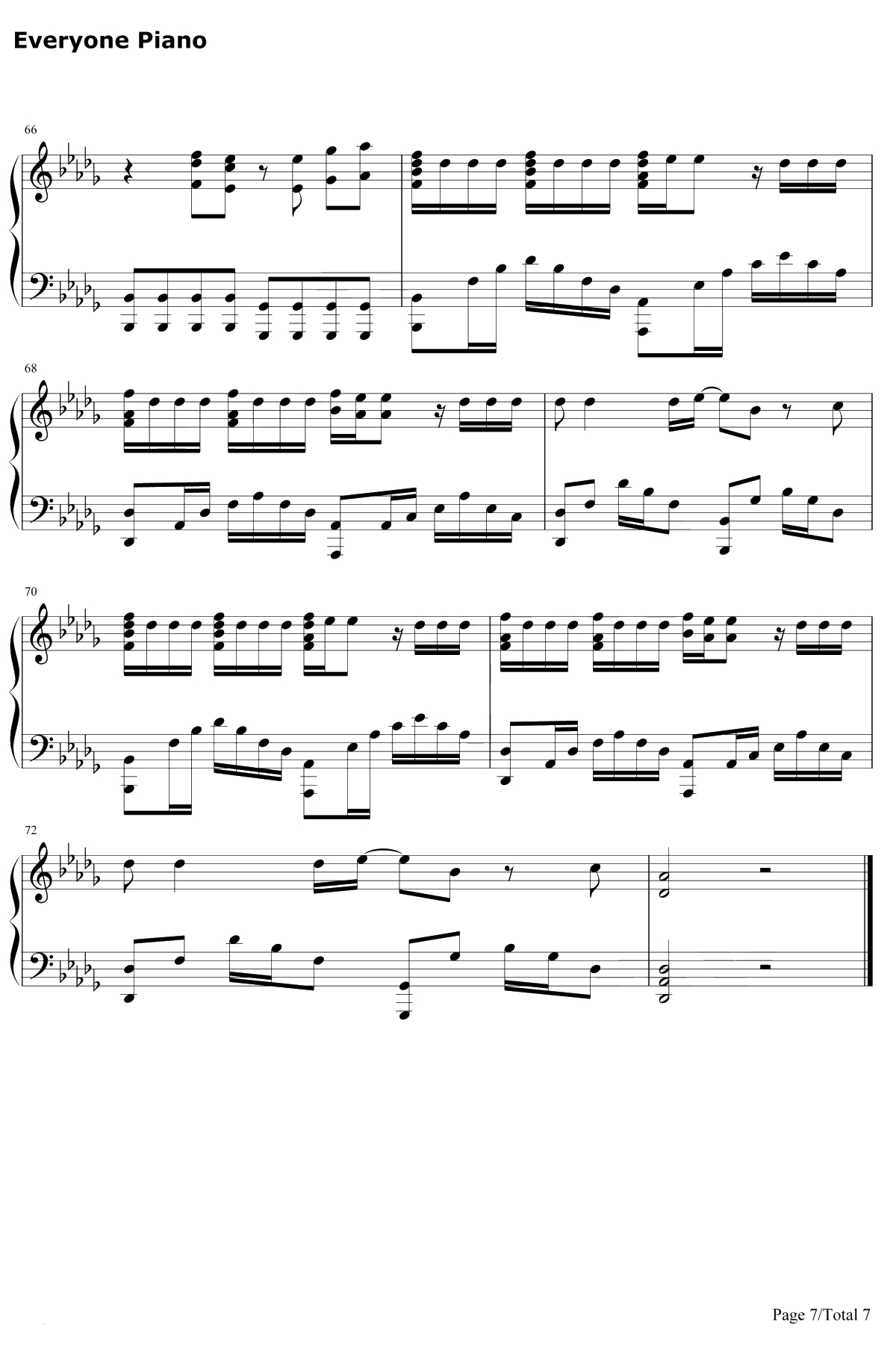 Good Life钢琴谱-G-EazyKehlani-速度与激情8插曲7