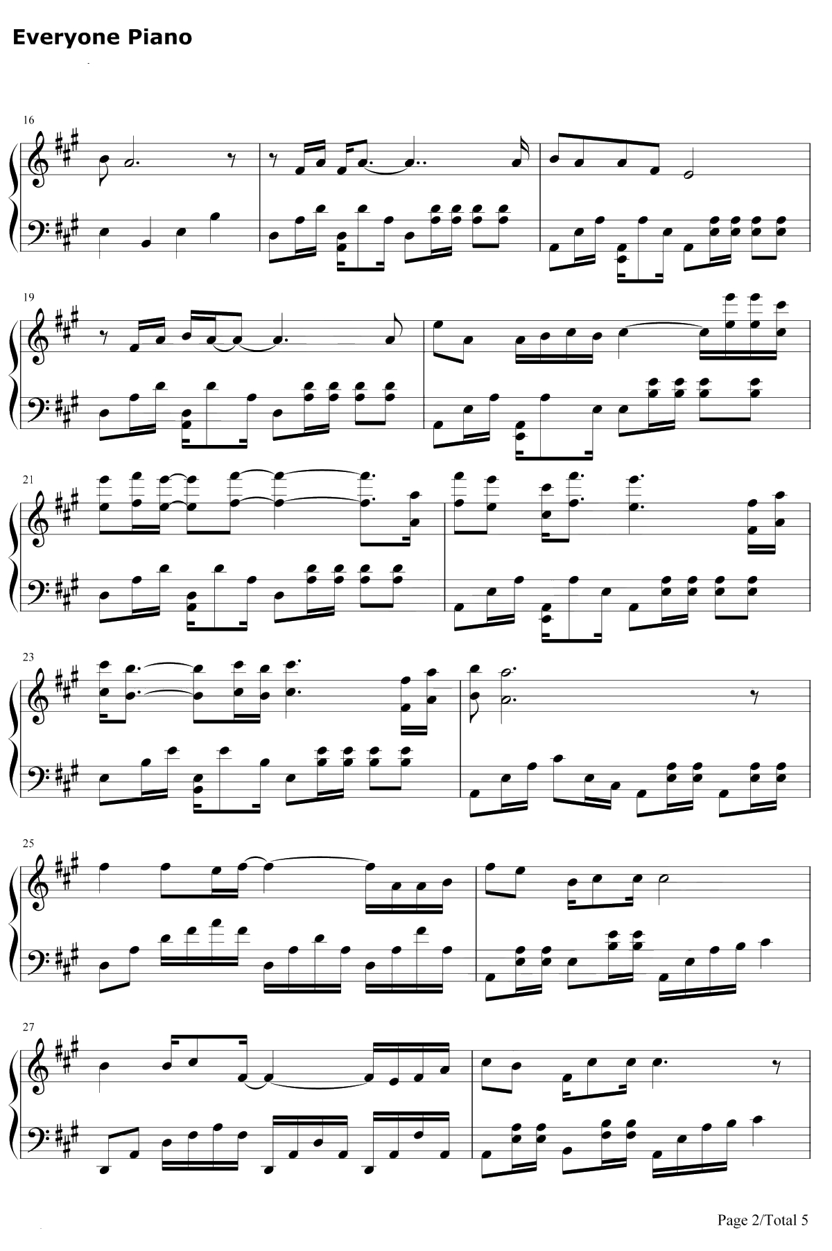 经典咏流传钢琴谱-张杰2