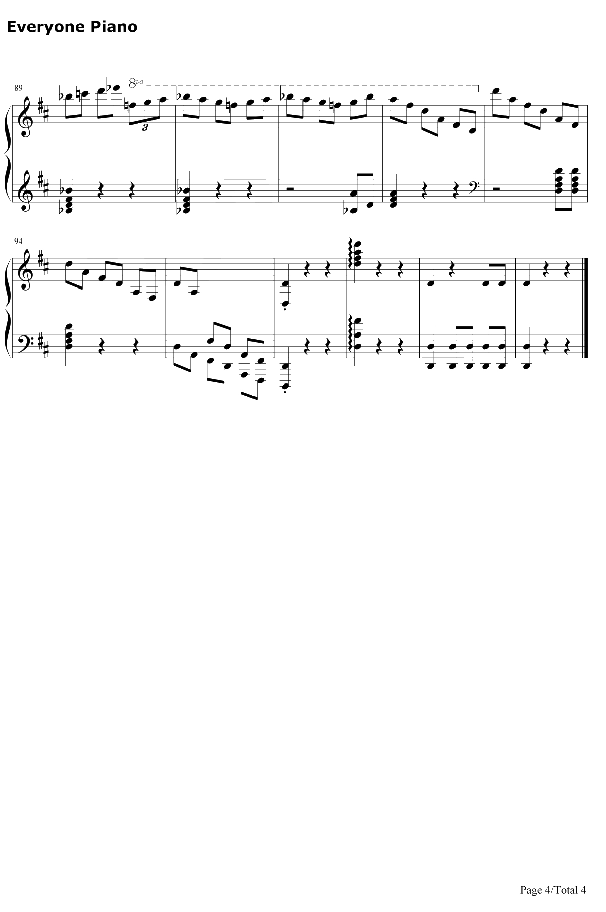 Potter Waltz钢琴谱-PatrickDoyle-哈利波特与火焰杯OST4