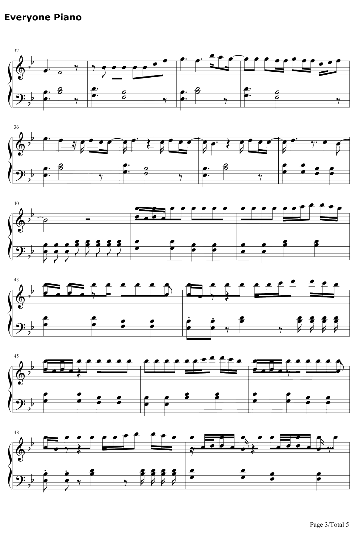 Hold Each Other钢琴谱-AGreatBigWorld3