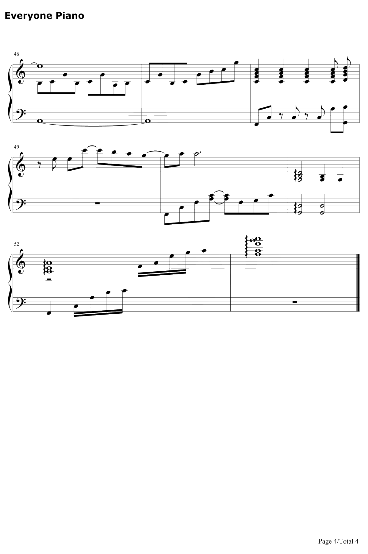 Traveler' stale钢琴谱-riya-ISLANDOP4