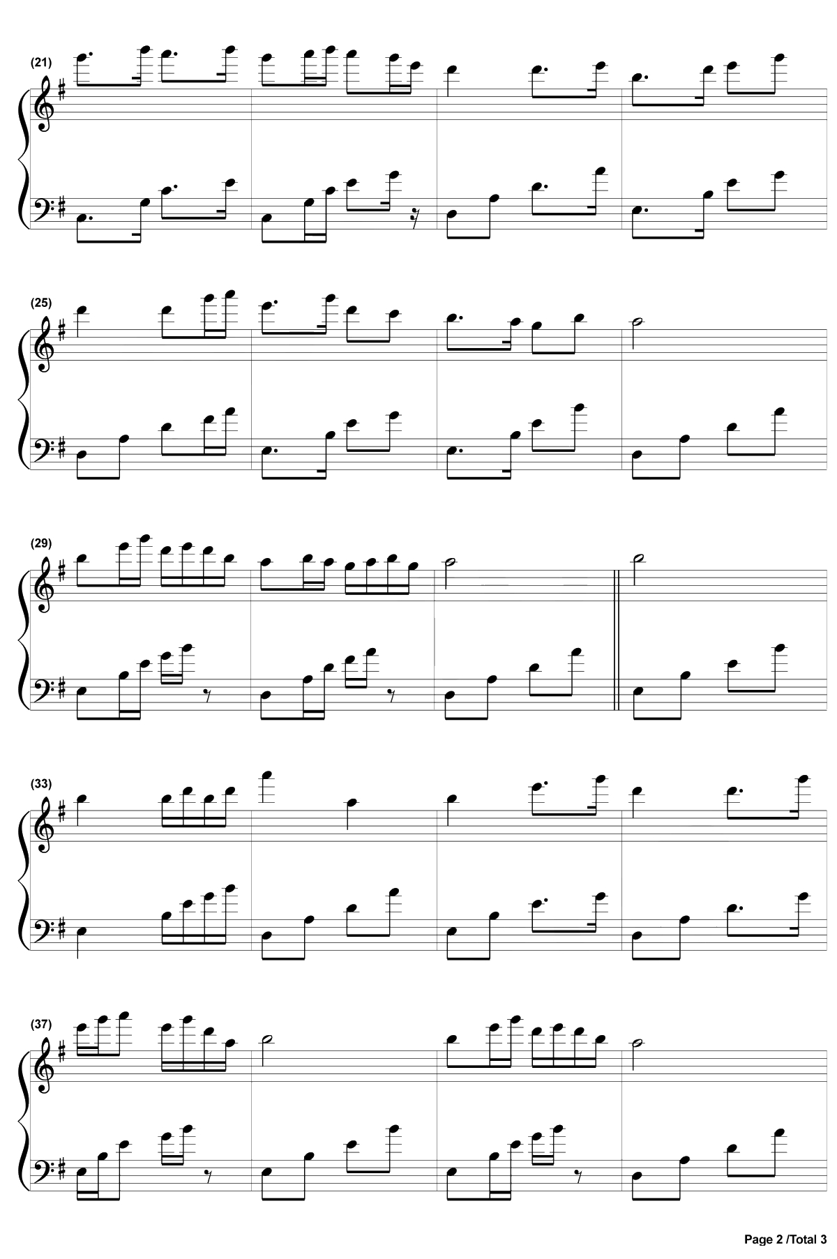 春江花月夜钢琴谱-方琼2