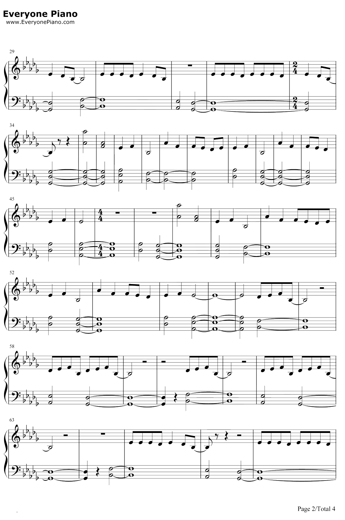 All We Do钢琴谱-OhWonder2