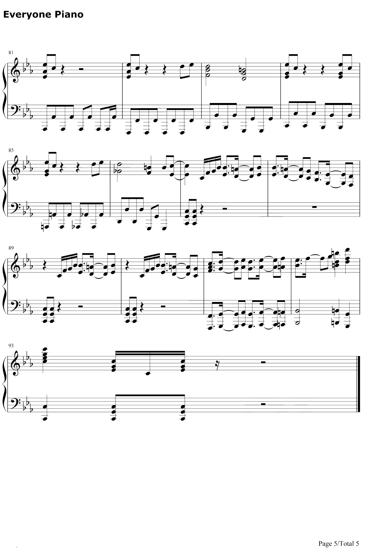 迪迦奥特曼钢琴谱-矢野立美-ウルトラマンティガ5