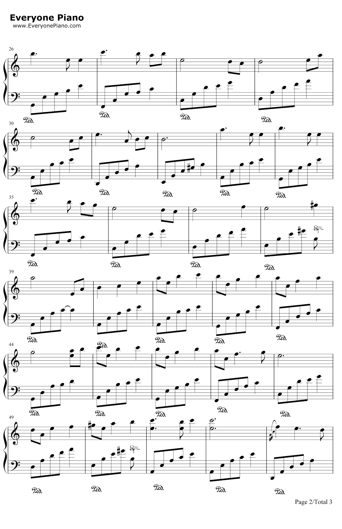 下雨时你会想起谁钢琴谱-石进-夜的钢琴曲2